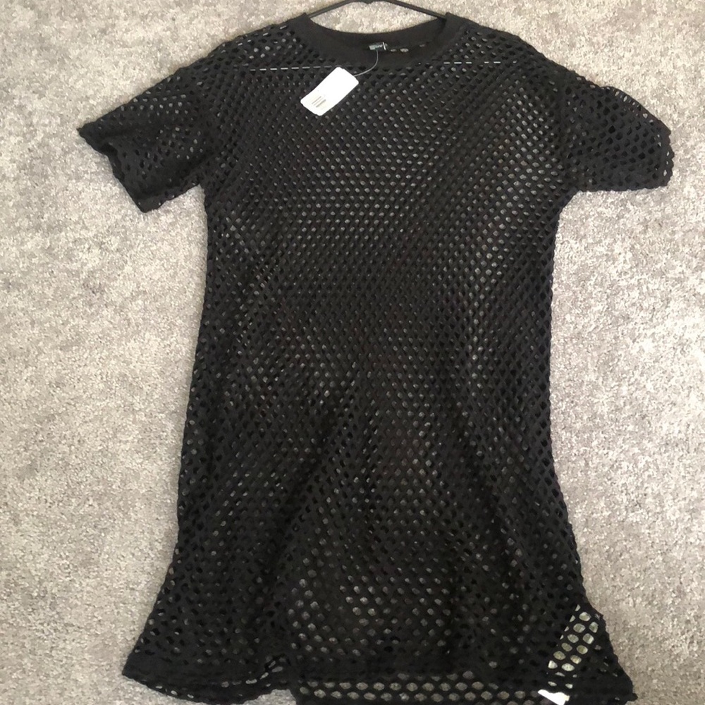 Black cover up dress